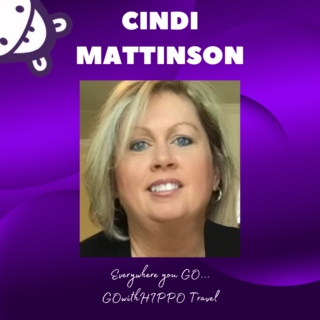 GOwithHIPPO Travel Agent, Cindi Mattinson, GOwithHIPPO Travel