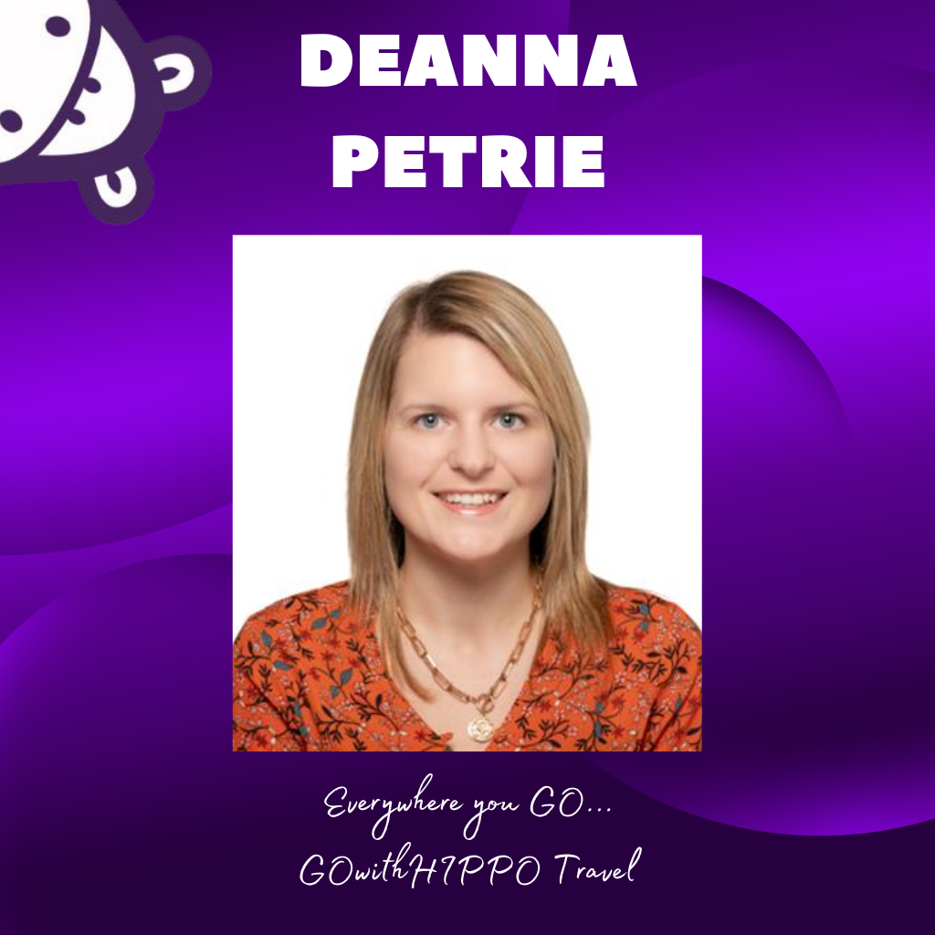 GOwithHIPPO Travel Agent, Deanna Petrie, GOwithHIPPO Travel