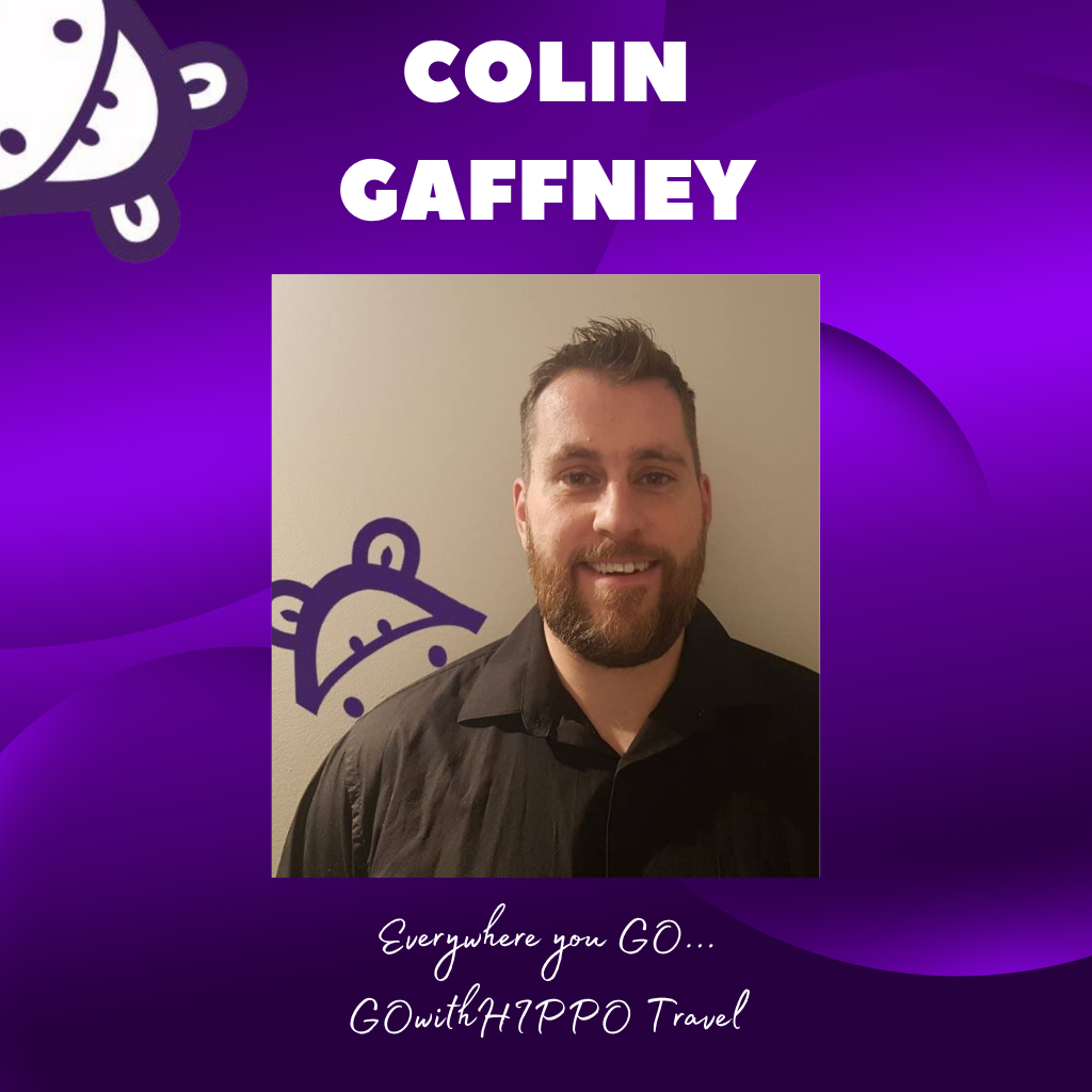 GOwithHIPPO Travel Agent, Colin Gaffney, GOwithHIPPO Travel